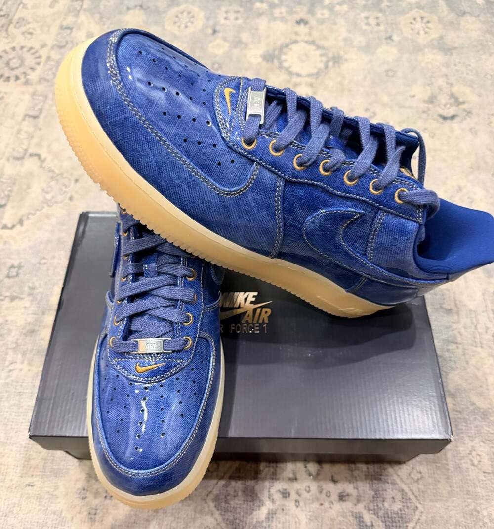 Nike Air Force 1 Retro Coastal - Blue Denim Men’s 11.5 NIB